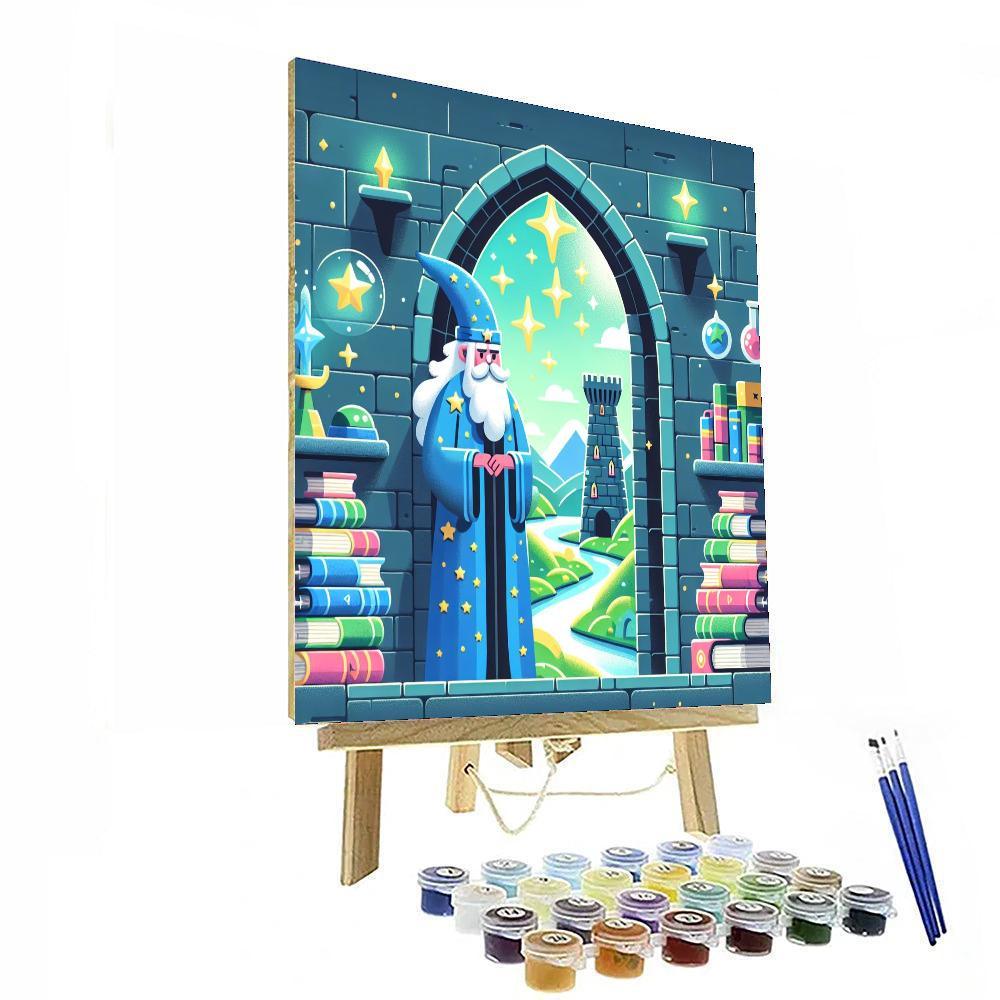 Magical Wizard's Tower Painting By Numbers Kit