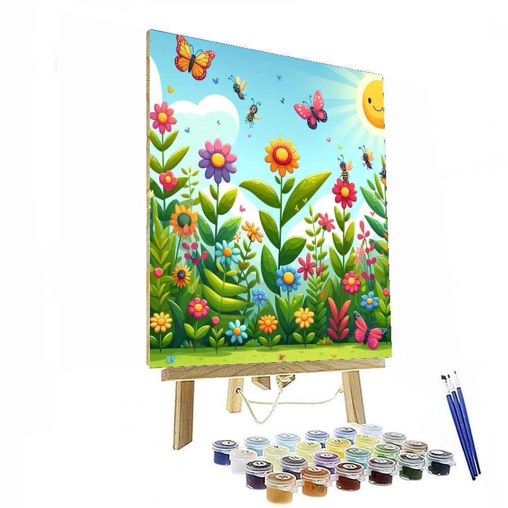 The Magical Garden Painting Number Kit