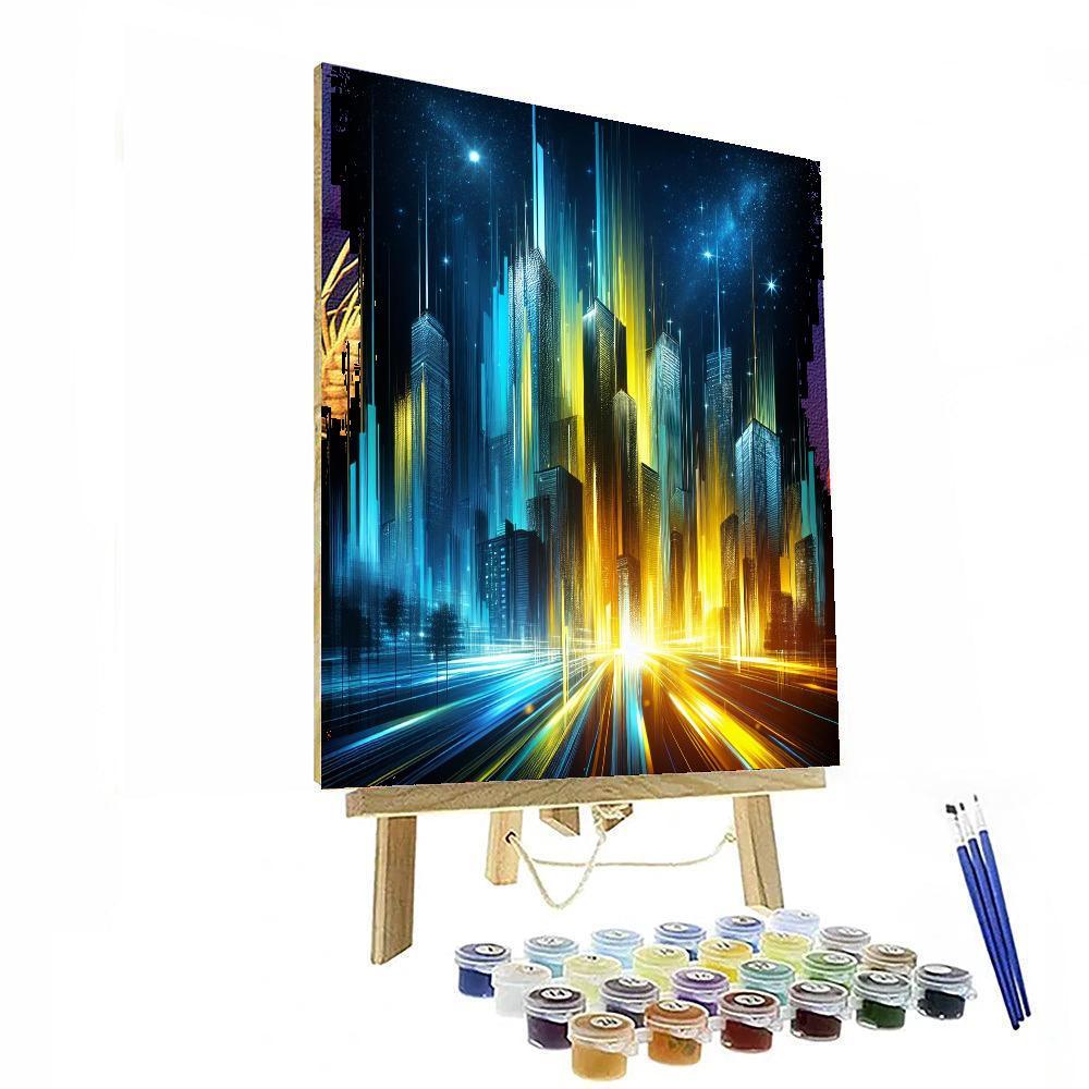 Cinematic Cityscape Nights Painting By Numbers Kit