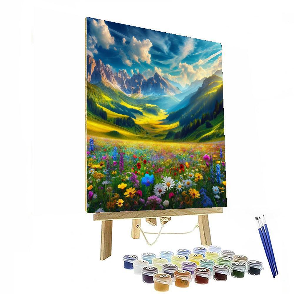 Alpine Meadow Splendor DIY Paint By Numbers