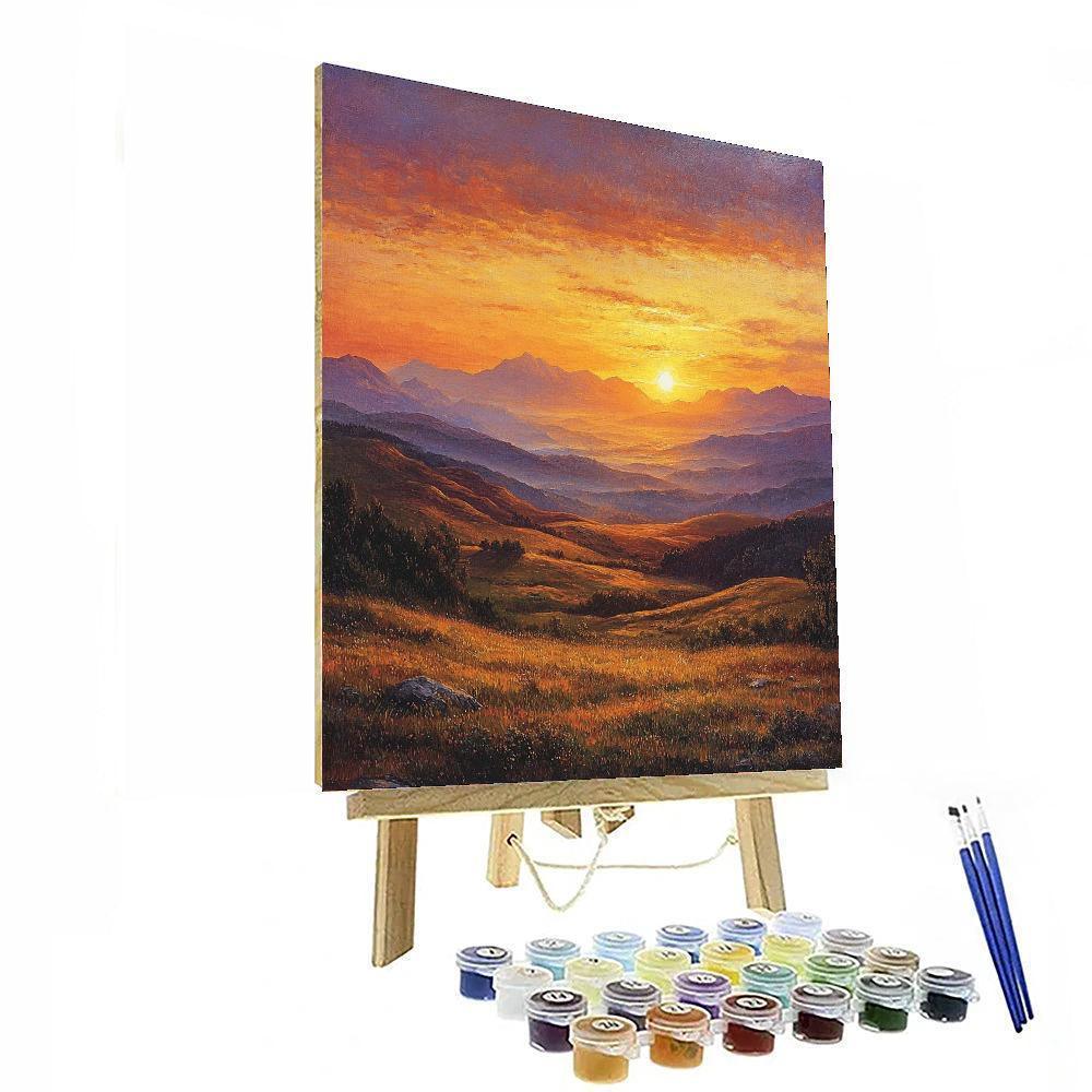 Caspar David Friedrich Inspired Timeless Wanderlust  Paint By Numbers