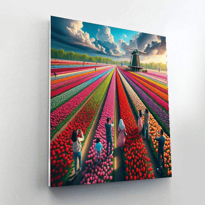 Tulip Festival - Amsterdam, Netherlands Numbered Painting Kits