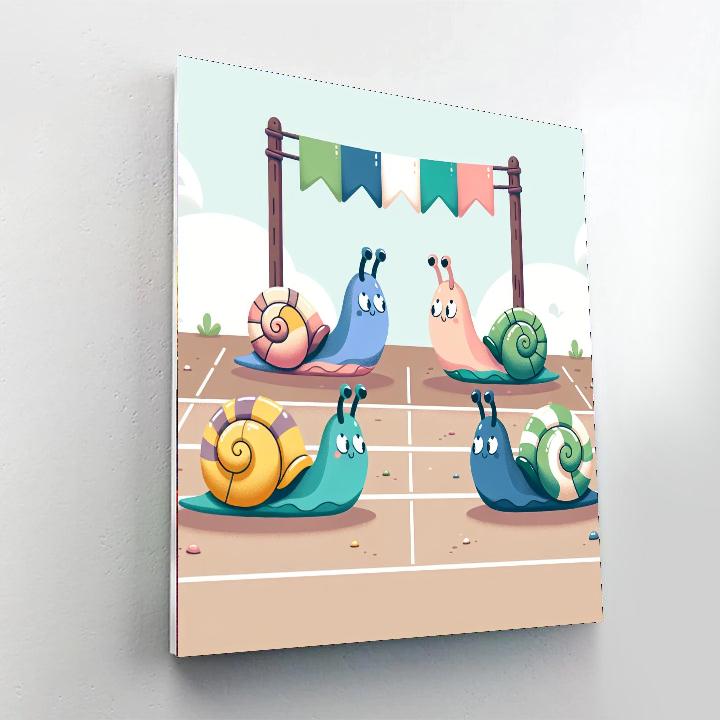 Snappy Snail Speedway Painting Number Kit