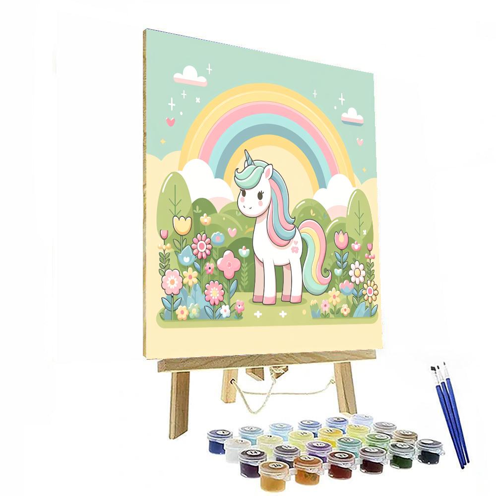 Princess Unicorn's Rainbow Garden Paint By Numbers Kits