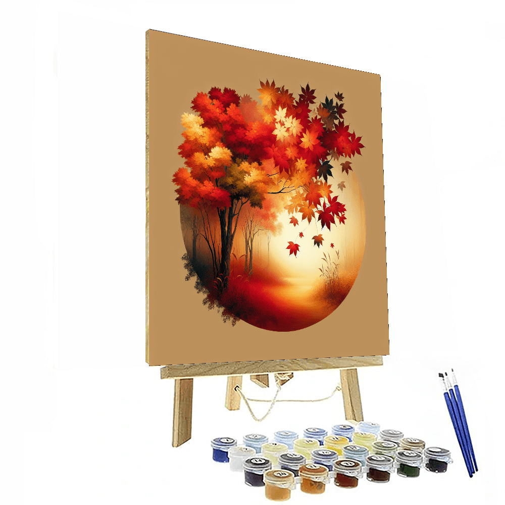 Cascading Autumn Leaves Paint By Numbers Kits