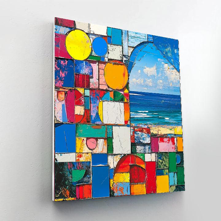 Robert Rauschenberg Inspired Vibrant Urban Mosaics  Paint By Numbers Kits