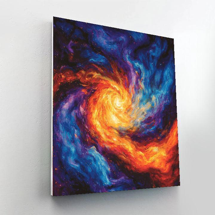 Caravaggio Inspired Whisper Of Cosmic Whirlwinds  DIY Paint By Numbers