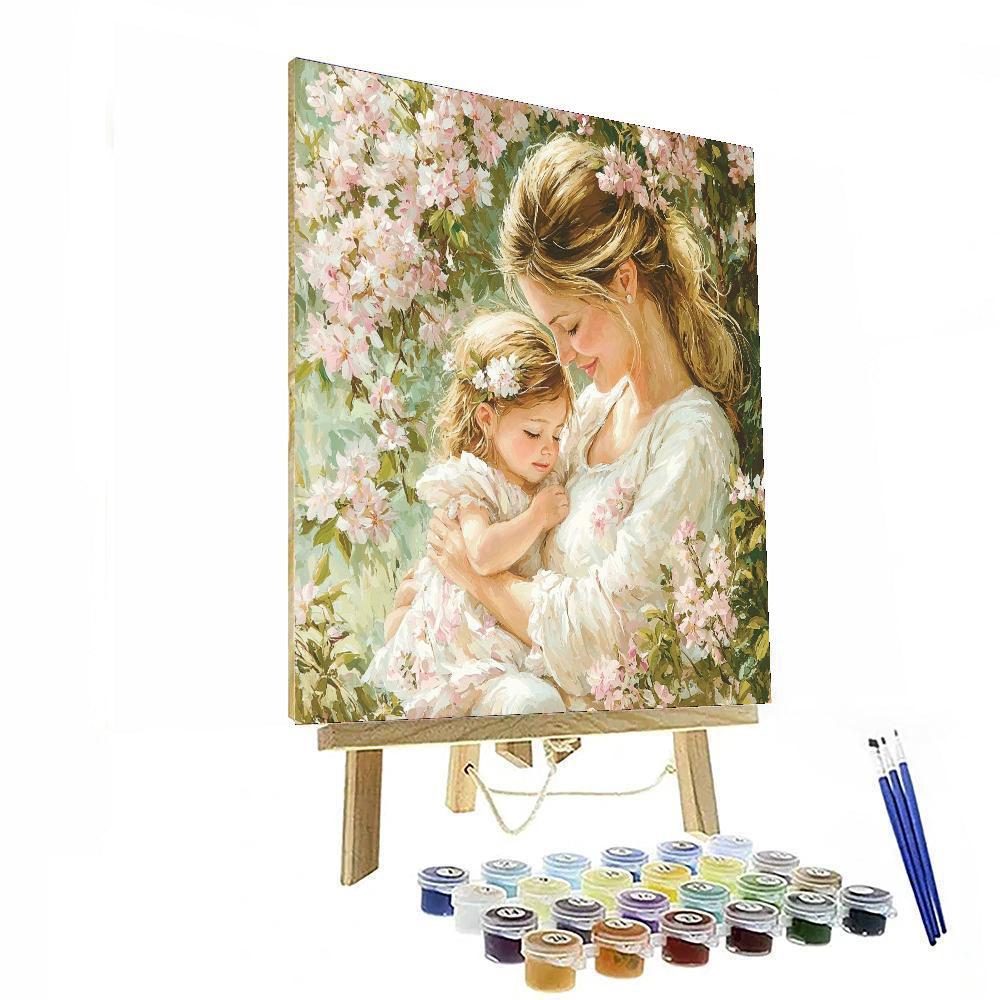 Cuddles In The Garden Numbered Painting Kits