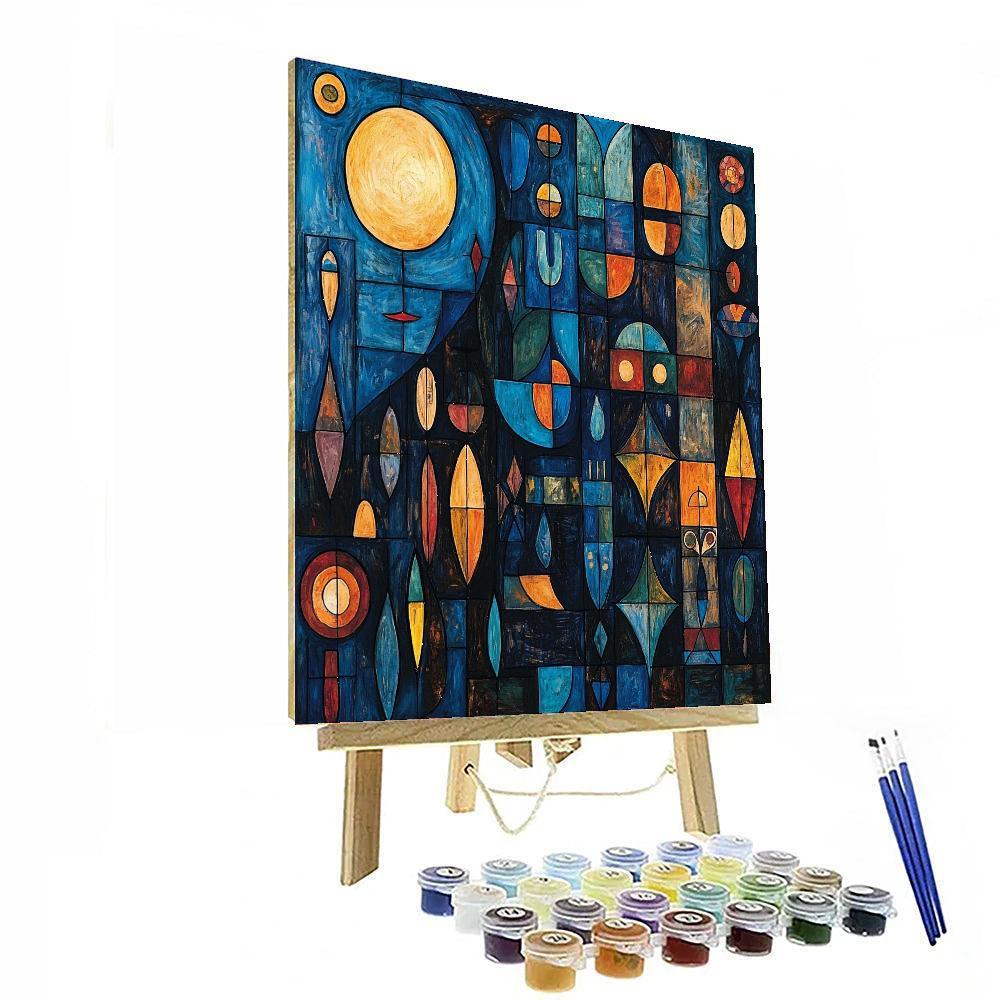 Paul Klee Inspired Symbolic Dreams  Numbered Painting Kits
