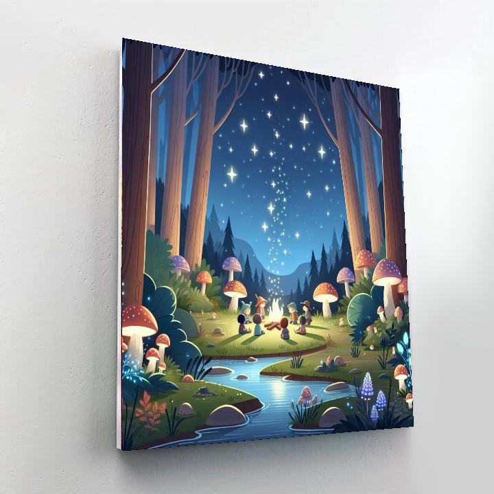 Magic Forest Retreat Painting Number Kit