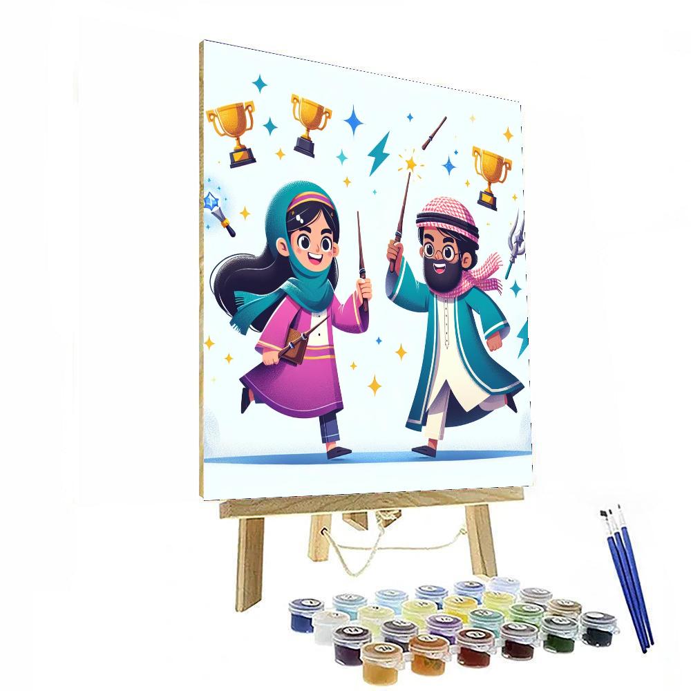 Wizard Tournament Adventure Painting Number Kit