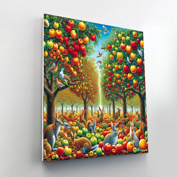 Sunny Orchard Adventure DIY Paint By Numbers