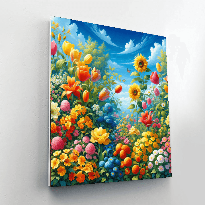Vibrant Flower Blossom Paint By Numbers