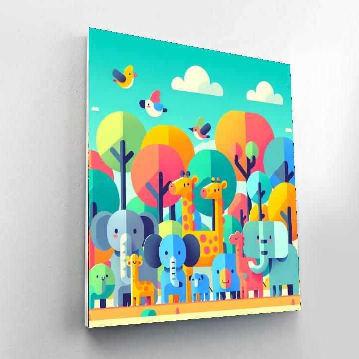 My Animal Kingdom Painting By Numbers Kit