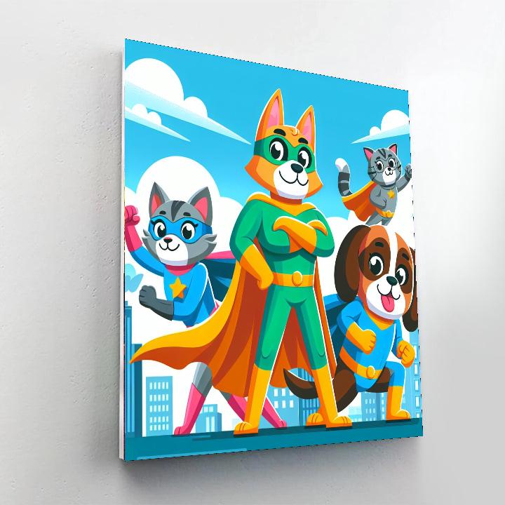 Super Animal Squad Number Painting