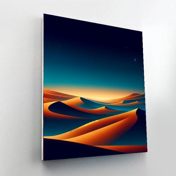 Meditative Desert Dunes Numbered Painting Kits