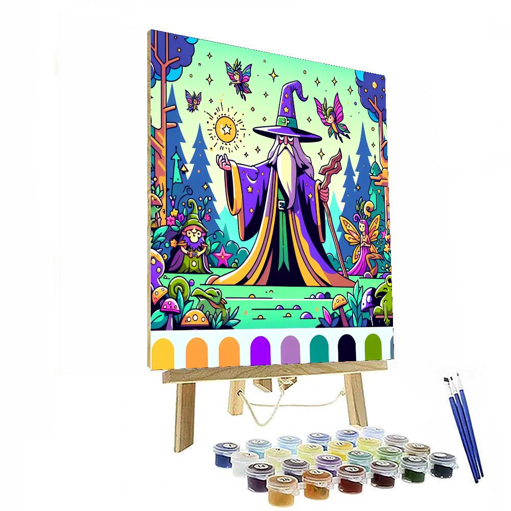 Wacky Wizard's Adventure DIY Paint By Numbers