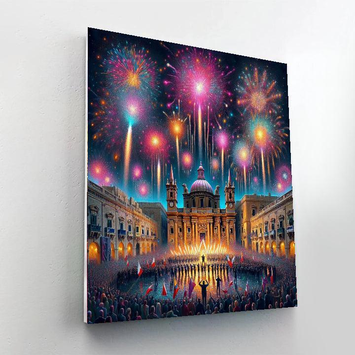 Feast Of Fire - Malta Painting By Numbers Kit