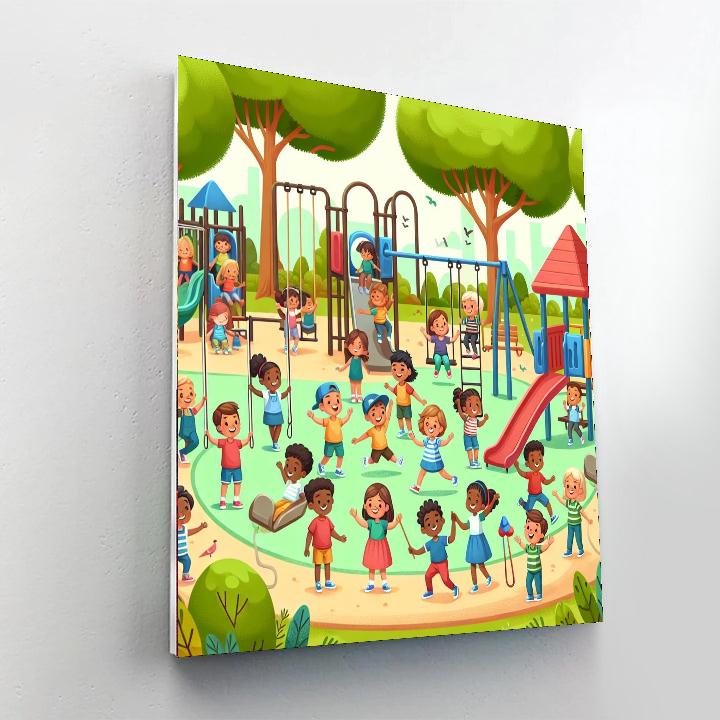 Vibrant Playground Fun Painting By Numbers Kit