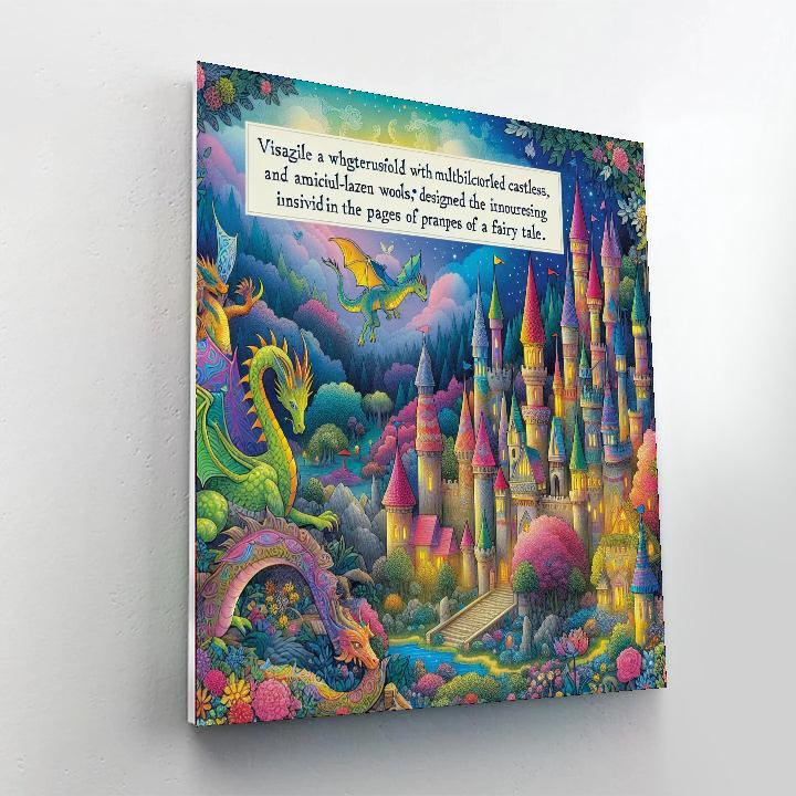Fantasy Kingdom For Little Explorers Numbered Painting Kits