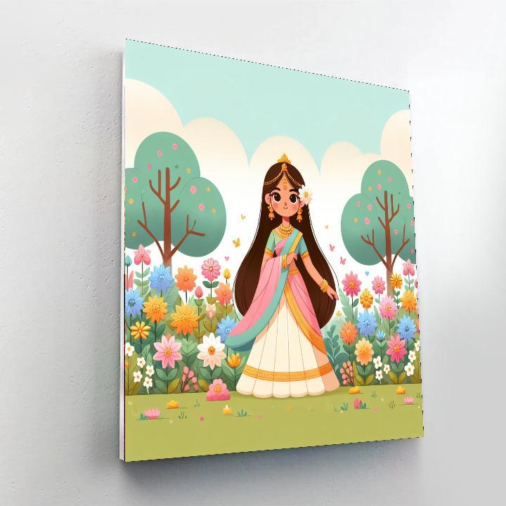 Princess Of The Enchanted Garden Paint By Number