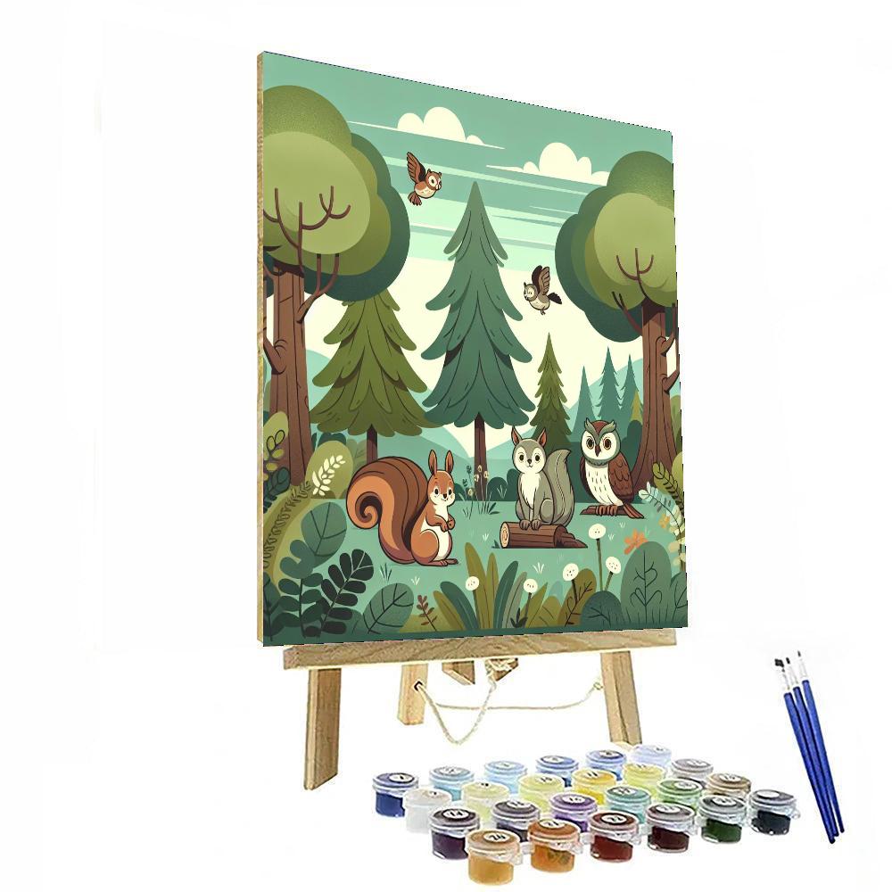 Woodland Retreat Painting Number Kit