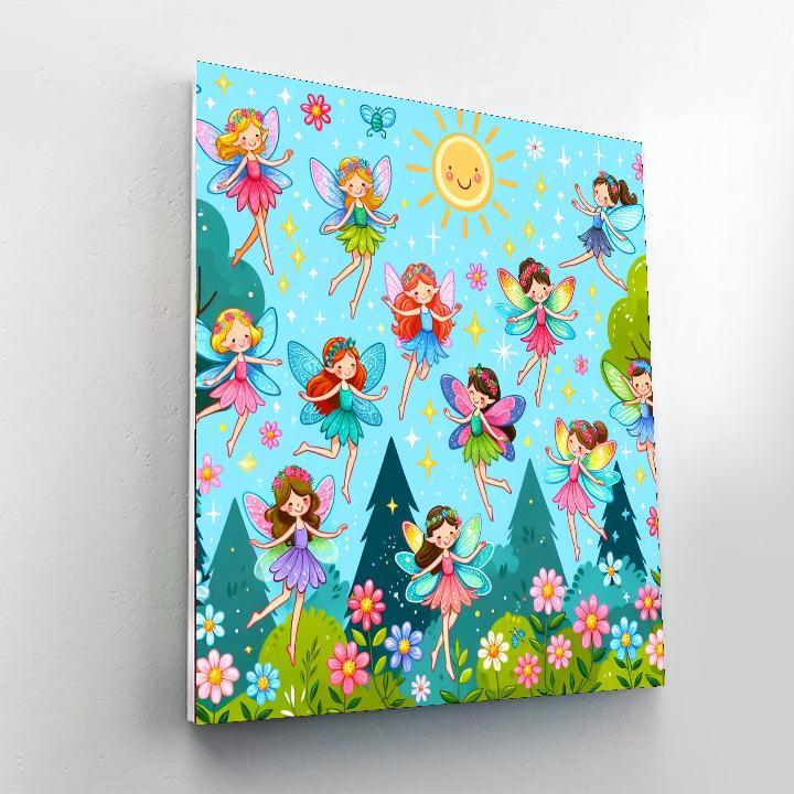 Charming Fairy Garden Adventure Paint By Numbers Art