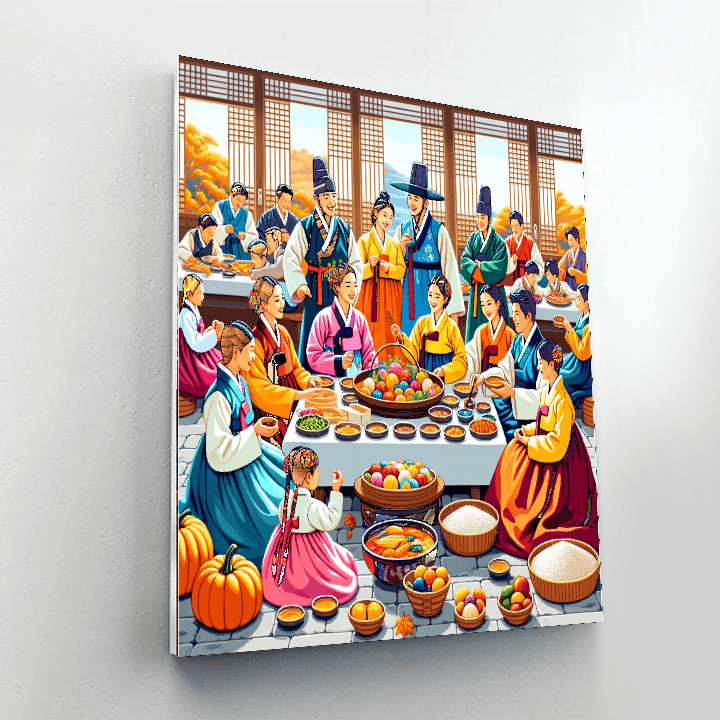 The Chuseok Festival Paint By Color