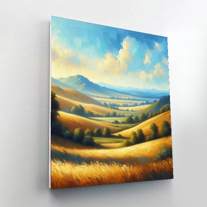 Golden Meadow Serenade Paint By Numbers