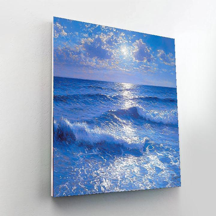 Claude Monet Inspired Seascape Symphony  Paint By Number