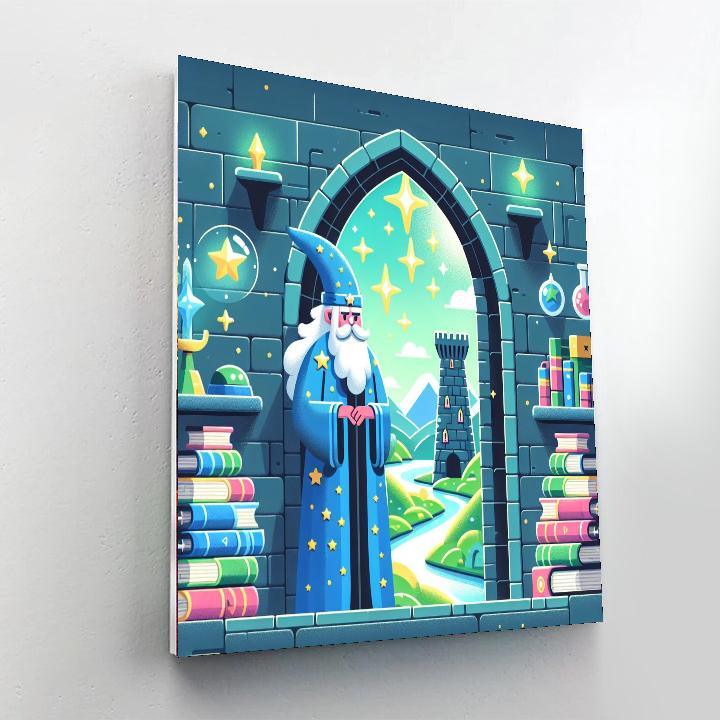 Magical Wizard's Tower Painting By Numbers Kit