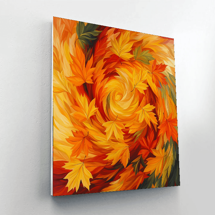 Georgia O'Keeffe Inspired A Dance Of Leaves  Painting By Numbers Kit