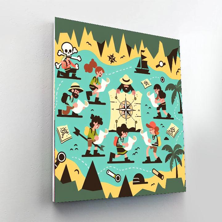 Timeless Treasure Hunt Paint By Numbers Art