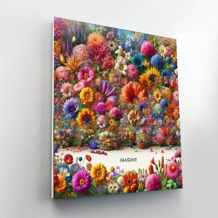 Joyful Garden Bloom Numbered Painting Kits