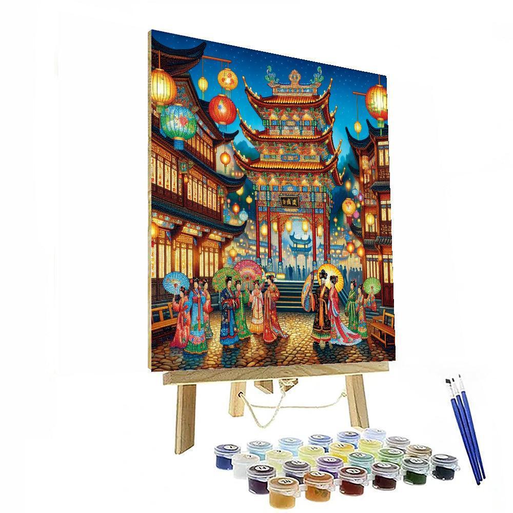 Chinese Lantern Festival - Zigong Paint By Number