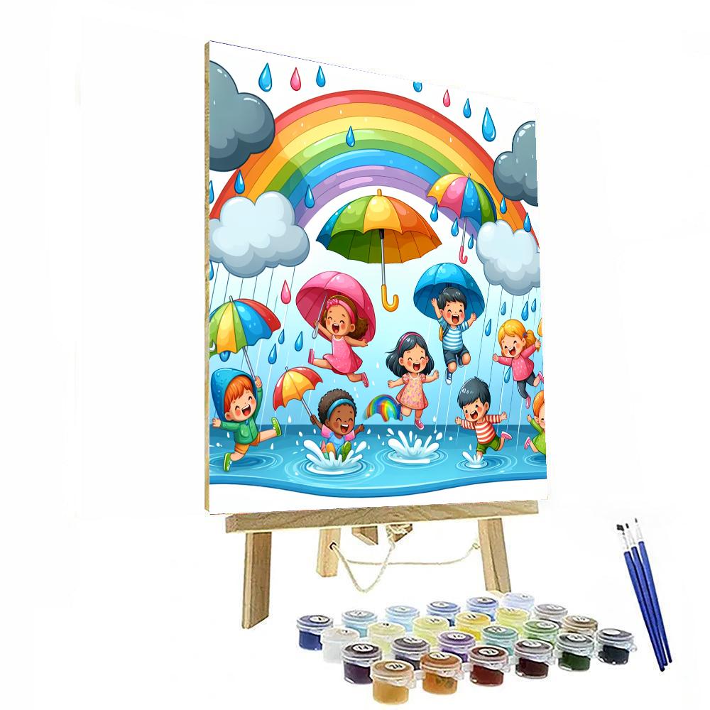 Happy Rainy Day Paint By Color