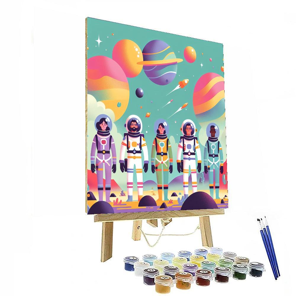 Intergalactic Journey DIY Paint By Numbers