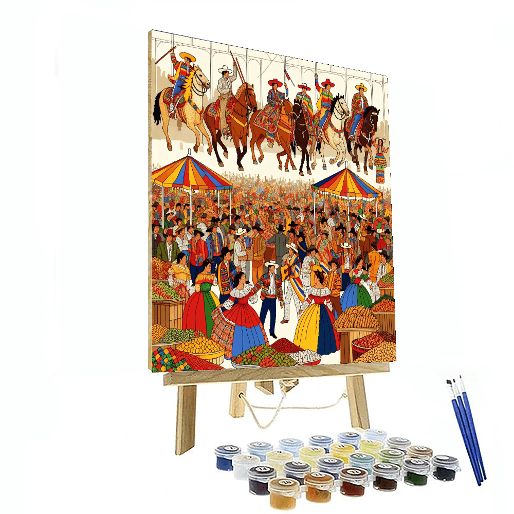 Fiestas Patrias - Chile Paint By Numbers Kits
