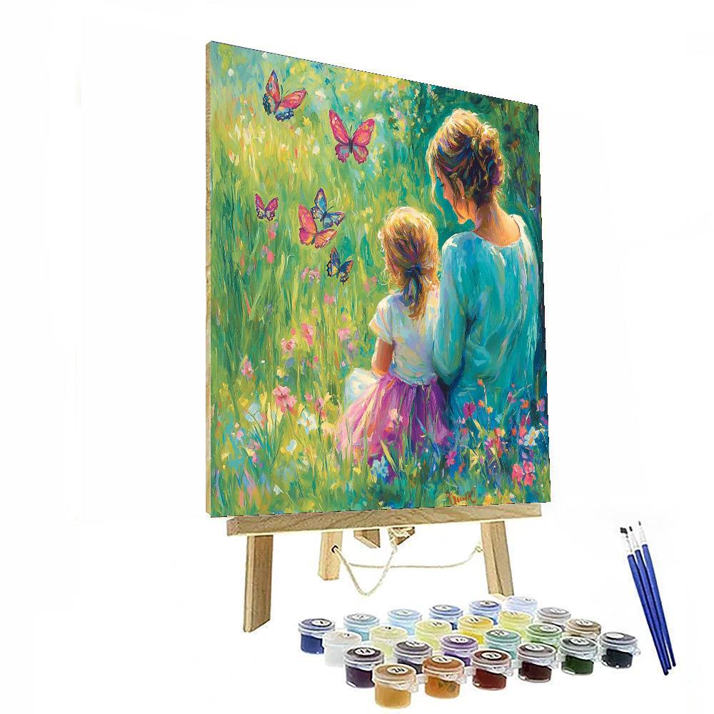 Mothers And Butterflies Paint By Number