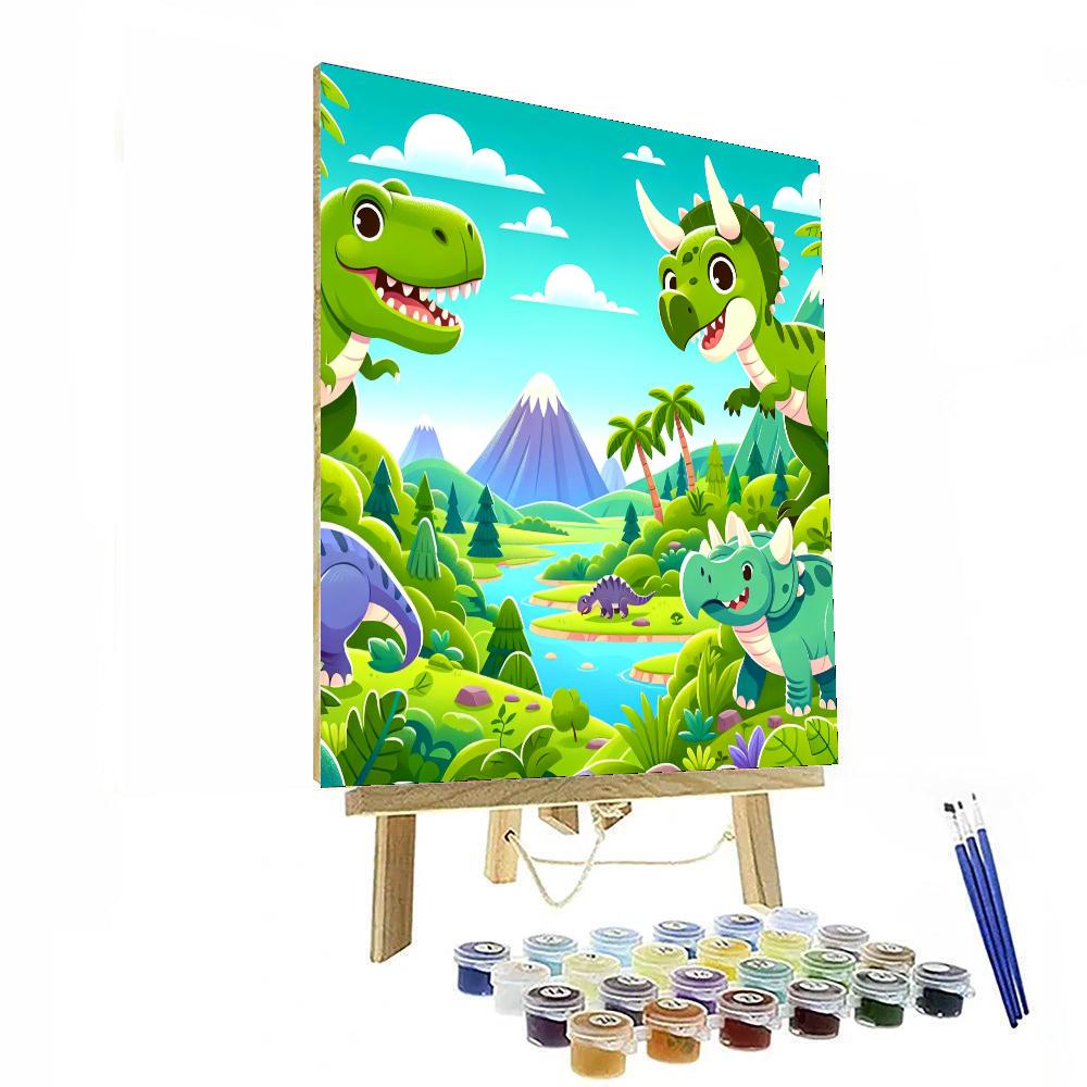Dino Domain Number Painting