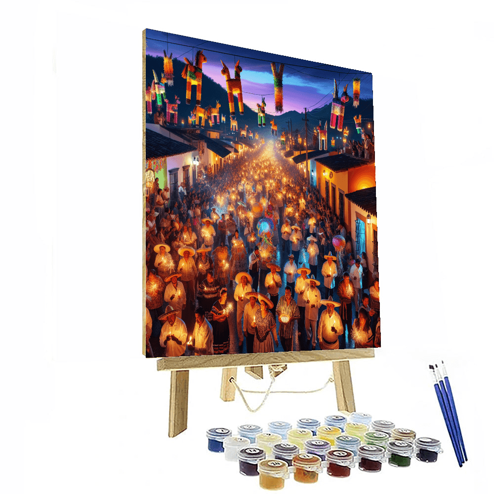 Las Posadas - Mexico Painting By Numbers Kit