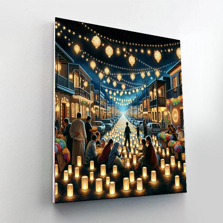 Noche De Las Luminarias Paint By Numbers Art