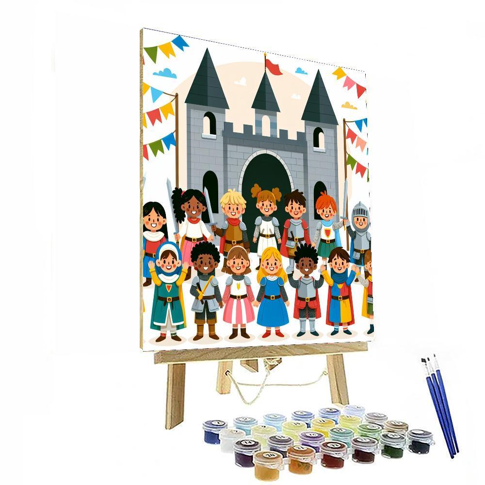 Knight's Courage Quest Painting Number Kit