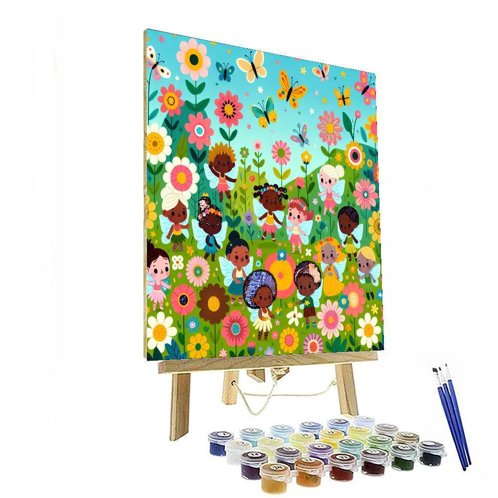 Garden Fairy Wonderland Paint By Numbers Art