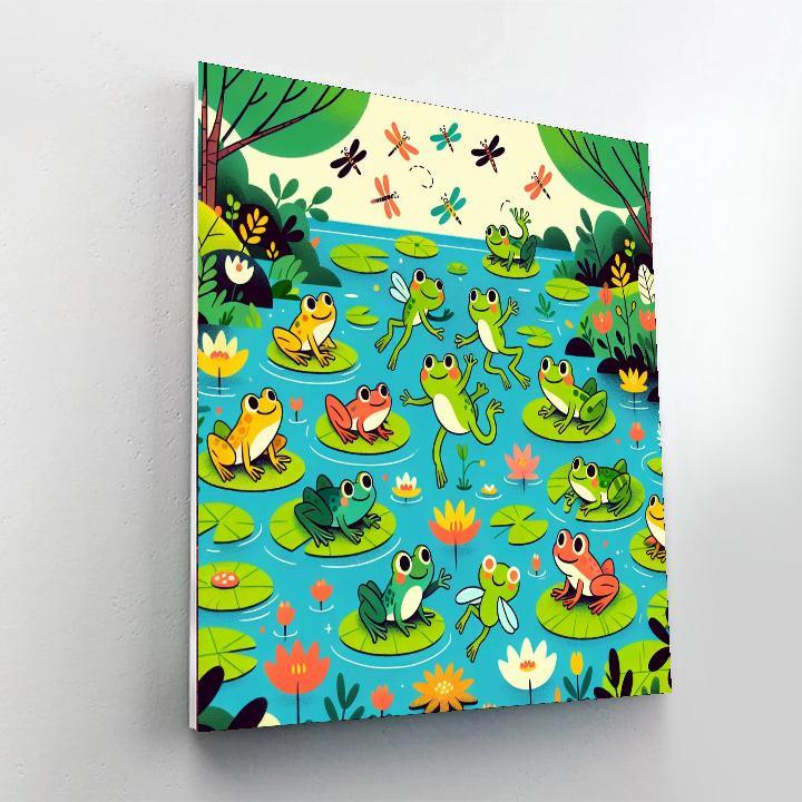 Silly Frog Pond Paint By Color