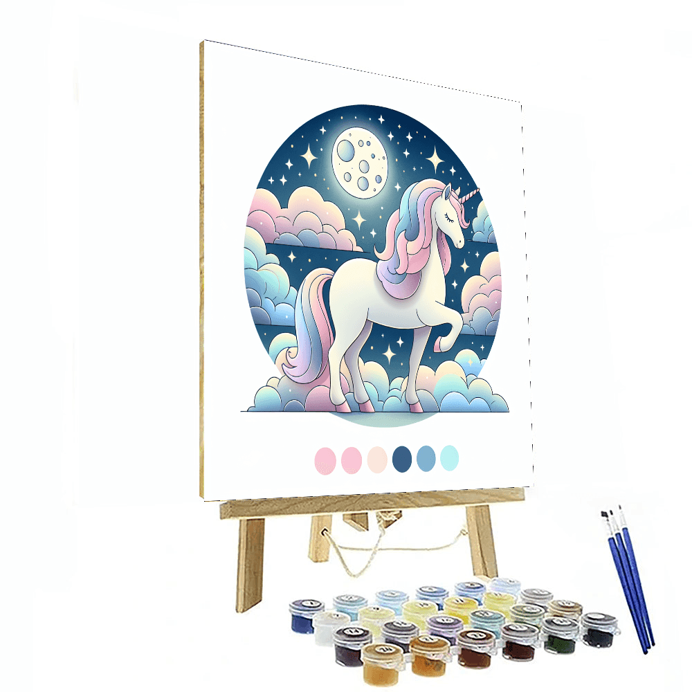 Starlit Unicorn Fantasy Paint By Numbers