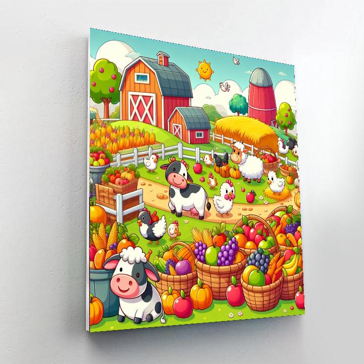 Happy Farm Harvest Paint By Color