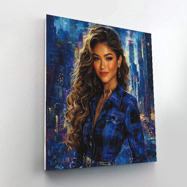 Zendaya: The Radiance Of A Modern Muse As Mj Numbered Painting Kits