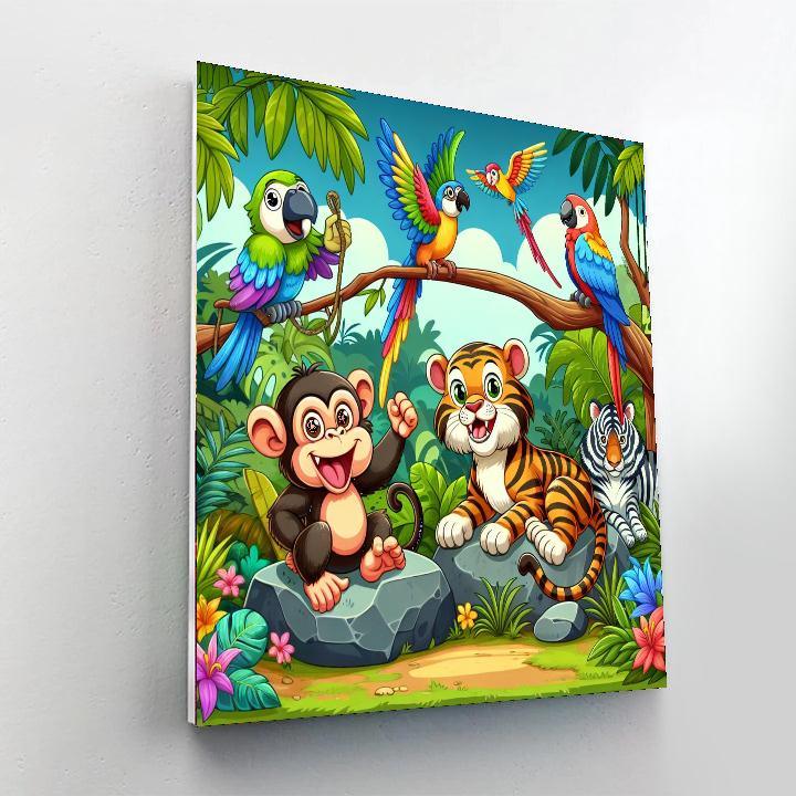 Jungle Friends Adventure DIY Paint By Numbers