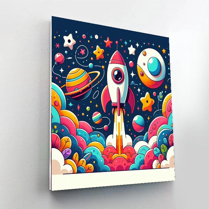 Creative Rocket Paint By Color